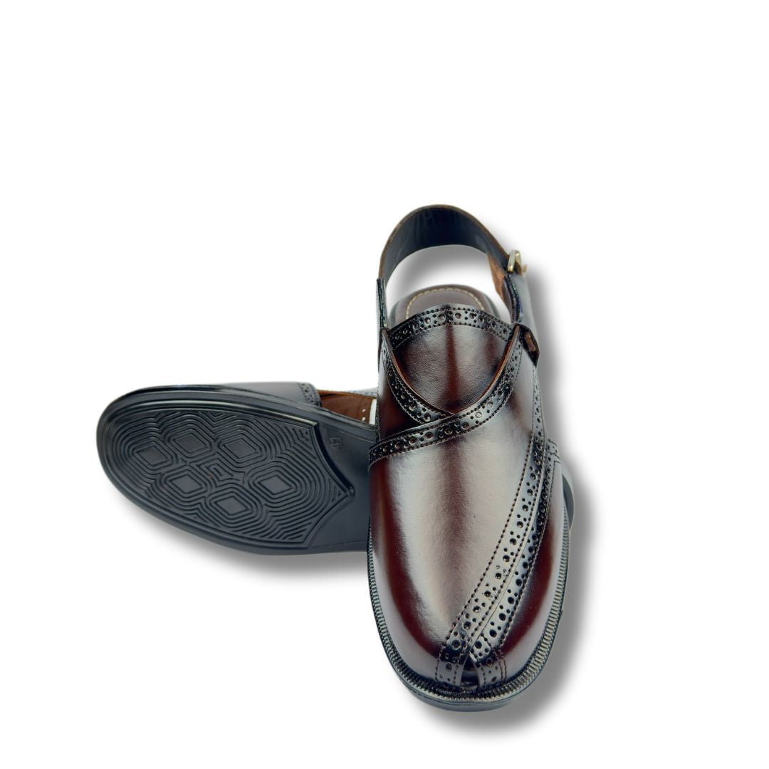 Brown Leather Pehsawari Sandal