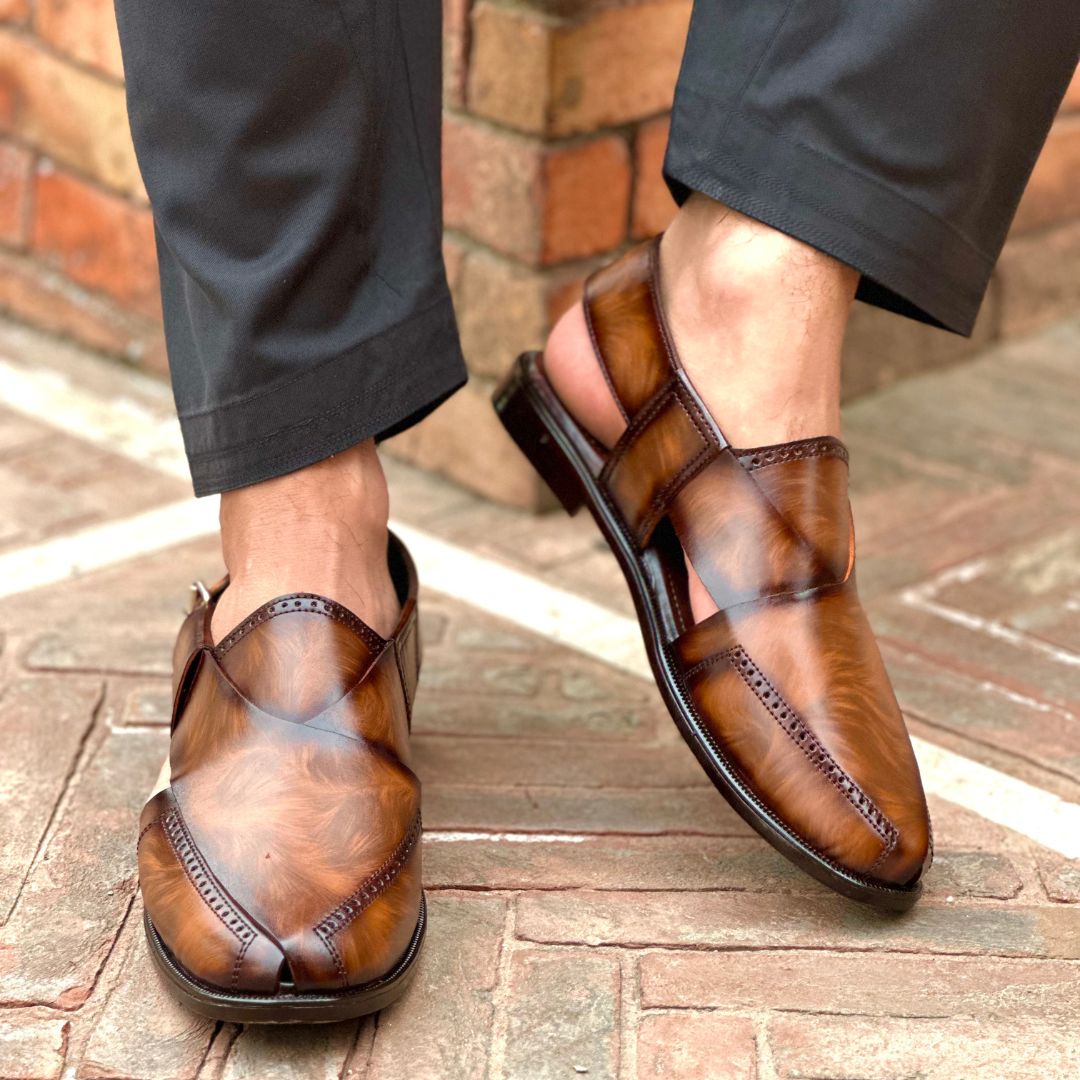 Babar-sheer leather peshawari sandal